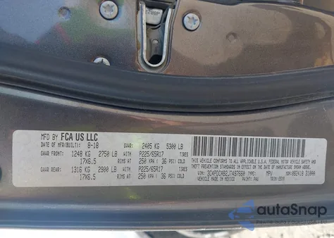 2018 Dodge Journey Se from USA, damaged, VIN 3C4PDCAB2JT497660